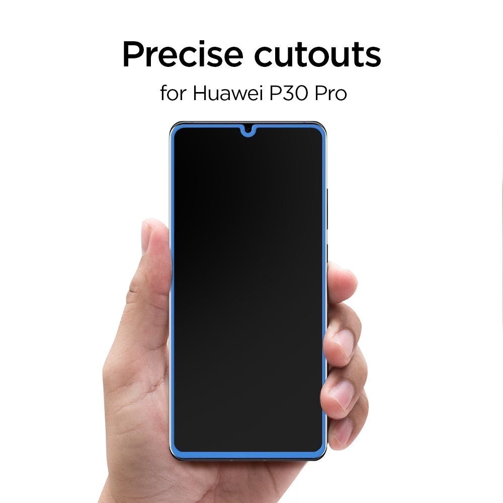 Spigen telefoni kaitseklaas telefonile Huawei P30 Pro, must цена и информация | Ekraani kaitseklaasid ja kaitsekiled | hansapost.ee
