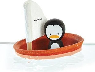 Игрушка PlanToys Sailing Boat Penguin цена и информация | Игрушки для малышей | hansapost.ee