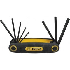 Torx võtmete komplekt TX9-TX40 CV, 8-osaline hind ja info | Käsitööriistad | hansapost.ee