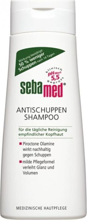 SEBAMED kõõmavastane shampoon 200ML цена и информация | Šampoonid | hansapost.ee