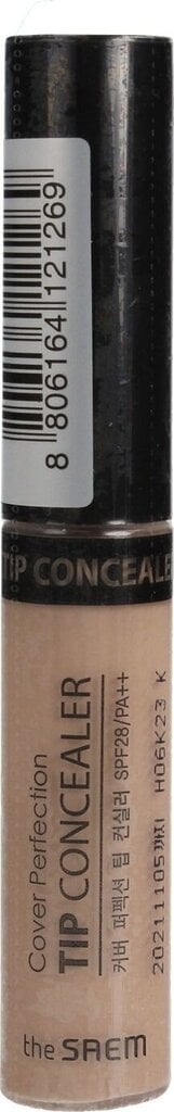 The Saem Cover Perfection Tip Concealer Peitekreem 6.5 g, 1.5 Natural Beige hind ja info | Jumestuskreemid ja puudrid | hansapost.ee