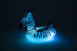 Надувной плот со светодиодной подсветкой Bestway Lights 'n Stripes Zebra, черный/белый цена и информация | Надувные и пляжные товары | hansapost.ee