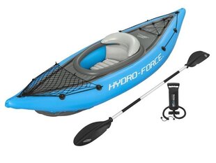 Надувная байдарка с веслом Bestway Hydro-Force Cove Champion, 275x81 см, синяя цена и информация | Лодки и байдарки | hansapost.ee
