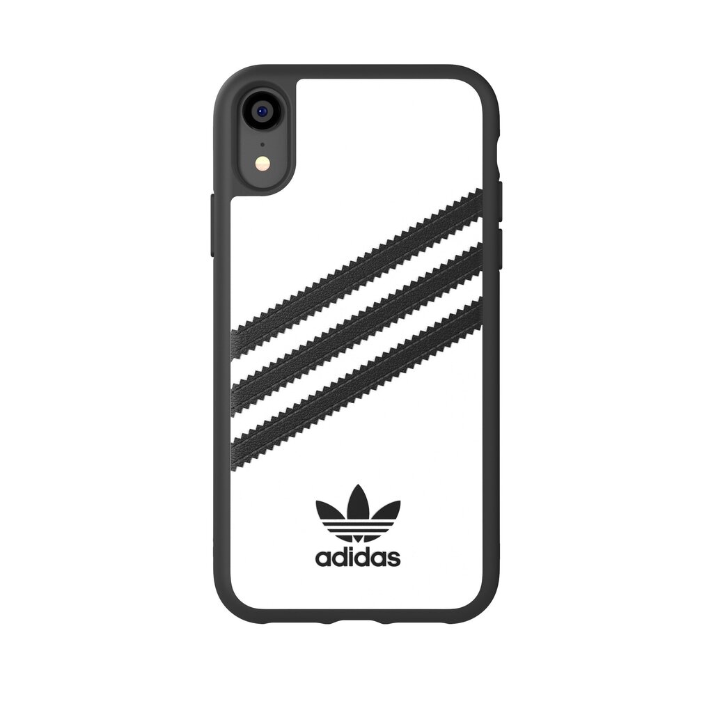 Adidas Originals Case PU for iPhone XR white/black цена и информация | Telefonide kaitsekaaned ja -ümbrised | hansapost.ee