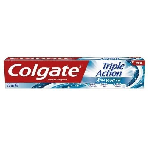 Hambapasta Colgate Triple Action White 75 ml цена и информация | Hambaharjad, hampapastad ja suuloputusvedelikud | hansapost.ee
