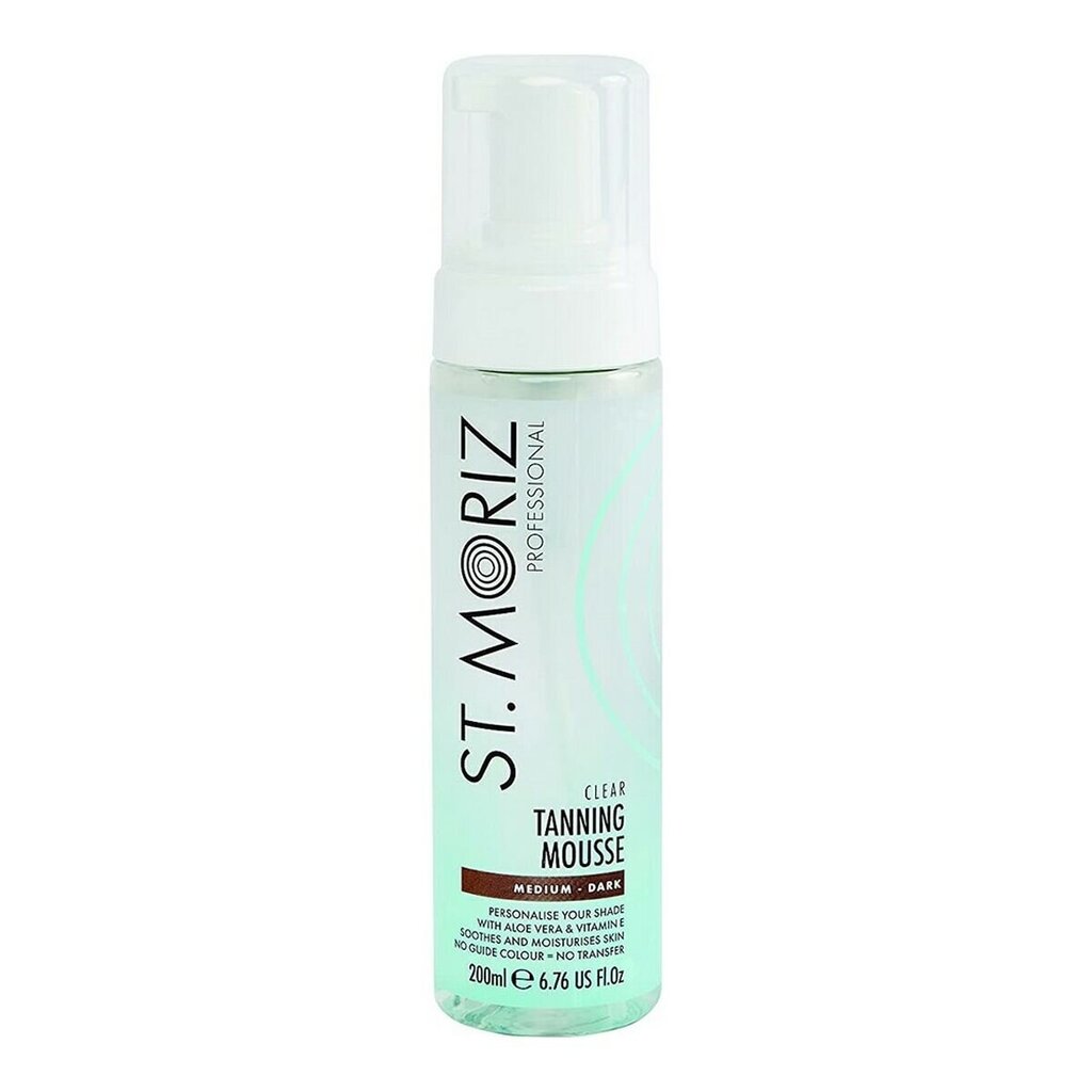 St. Moriz Professional Isepruunistuv värvitu vaht Medium/Tume 200ml hind ja info | Isepruunistavad kreemid | hansapost.ee