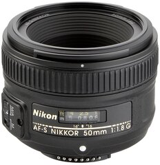 Nikon AF-S NIKKOR 50 mm f/1.8G цена и информация | Объективы | hansapost.ee