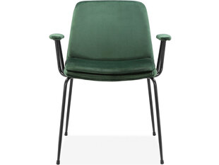 2-tooli komplekt käetugedega Notio Living Heino, roheline/must цена и информация | Стулья для кухни и столовой | hansapost.ee