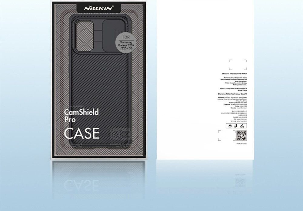 Nillkin CamShield Pro kõvaümbris Samsung Galaxy S20 + must jaoks hind ja info | Telefonide kaitsekaaned ja -ümbrised | hansapost.ee