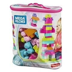 Конструктор Mega Bloks в мешке, 60 деталей, розовый цвет цена и информация | Игрушки для малышей | hansapost.ee