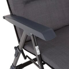 Складной стул-шезлонг Patio Galaxy Plus H024-07PB, серый цена и информация | Садовые стулья, кресла, пуфы | hansapost.ee