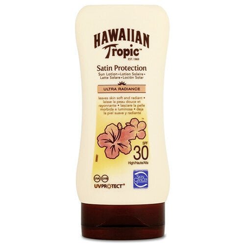 Päikesekaitsekreem SPF 30 Satin Protection Hawaiian Tropic (Sun Lotion) 180 ml hind ja info | Päikesekaitse ja päevitusjärgsed kreemid | hansapost.ee