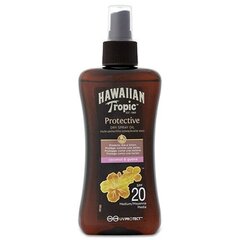 Сухое солнцезащитное масло Hawaiian Tropic Protective Dry Spray Oil SPF 20, 200 мл цена и информация | Кремы от загара | hansapost.ee
