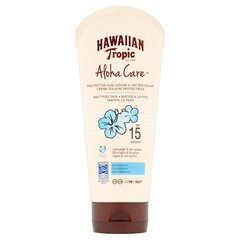 Hawaiian Tropic SPF 15 Aloha Care (kaitsev päikesevesi matistab nahka) 180 ml цена и информация | Hawaiian Tropic Духи, косметика | hansapost.ee