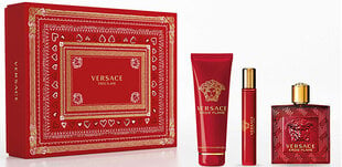 Набор Versace Eros Flame для мужчин: парфюмерная вода EDP 100 + 10 мл + гель для душа 150 мл цена и информация | Мужские духи | hansapost.ee