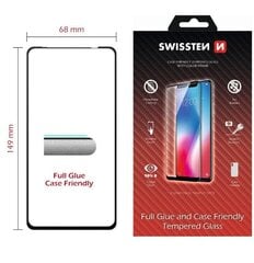 Swissten Full Face 5D Tempered Glass Защитное стекло для экрана Huawei Nova 5T черный цена и информация | Защитные пленки для телефонов | hansapost.ee