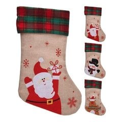 Рождественский носок для подарков, 42 см цена и информация | Декорации | hansapost.ee