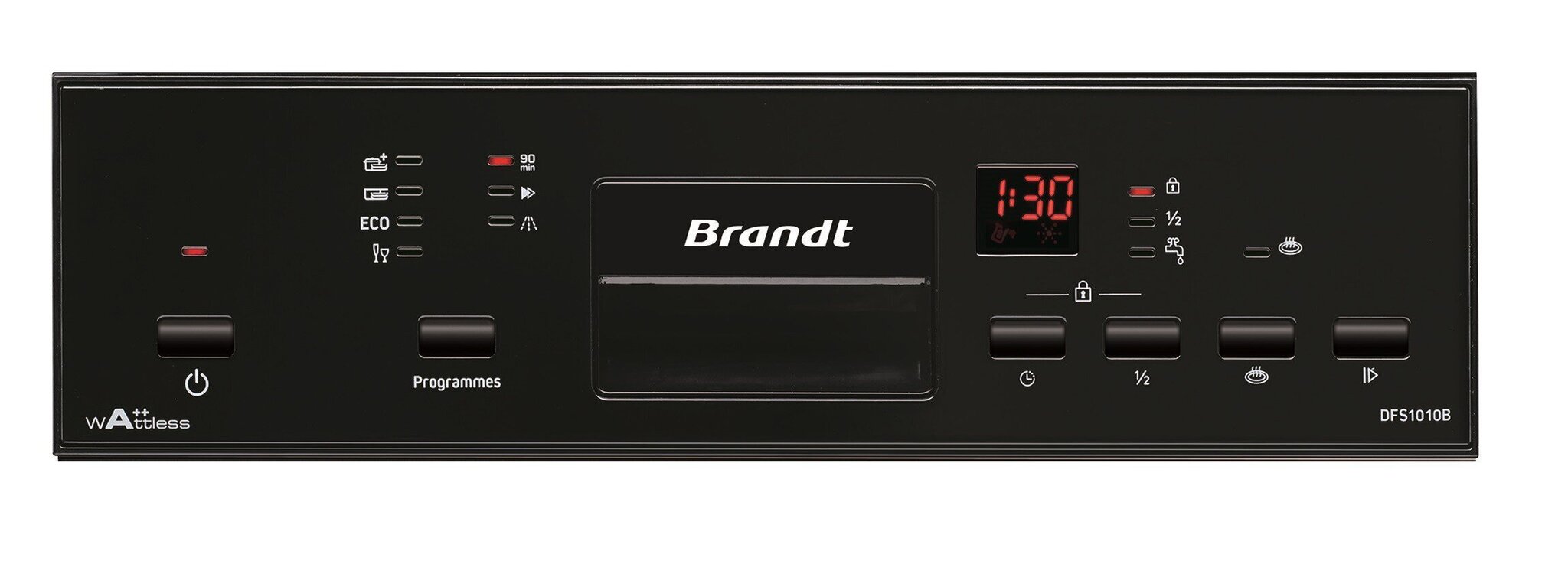 Nõudepesumasin Brandt DFS1010B, 45 cm 10 kmpl, must hind ja info | Nõudepesumasinad | hansapost.ee