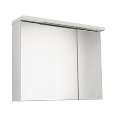 Vannitoakapp peegliga Sensea Storm LED 75 2D, valge цена и информация | Шкафчики для ванной | hansapost.ee