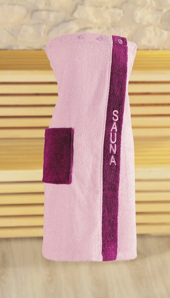 Gözze naiste saunaseelik Sauna, vanaroosa, 80 x 136 cm цена и информация | Sauna aksessuaarid | hansapost.ee