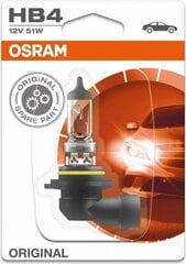 Автомобильная лампа OS9006-01B Osram OS9006-01B HB4 51W 12V цена и информация | Автомобильные лампочки | hansapost.ee