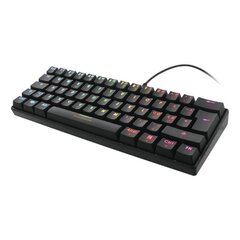 Klaviatuur mängurile Deltaco Gaming 60% mehhaaniline, brown lülitid, Usb, Rgb, Nordic цена и информация | Клавиатуры | hansapost.ee