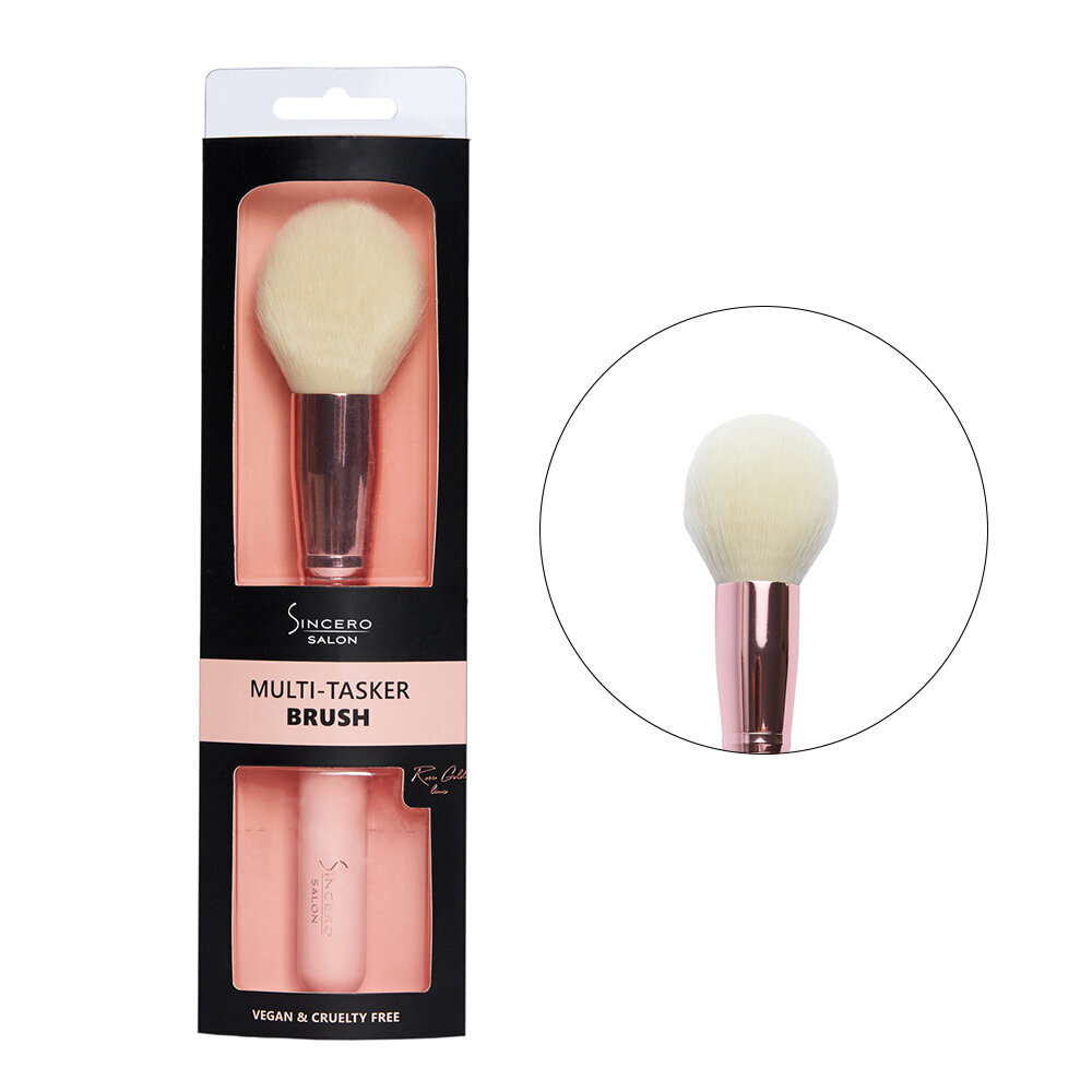 Puudripintsel SINCERO SALON Rose gold, 1 tk. цена и информация | Meigipintslid ja meigikäsnad | hansapost.ee