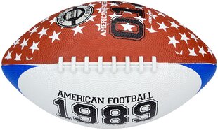 Мяч для американского футбола New Port 16RJ, 28 см, коричневый/синий цена и информация | Футбольные мячи | hansapost.ee