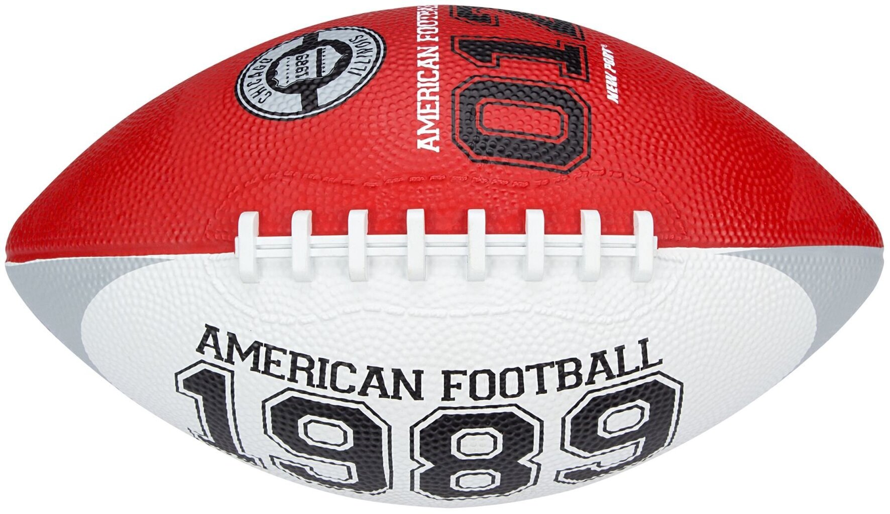 Ameerika jalgpalli pall New Port 16RI, punane/valge/hall, 26 cm цена и информация | Jalgpalli pallid | hansapost.ee