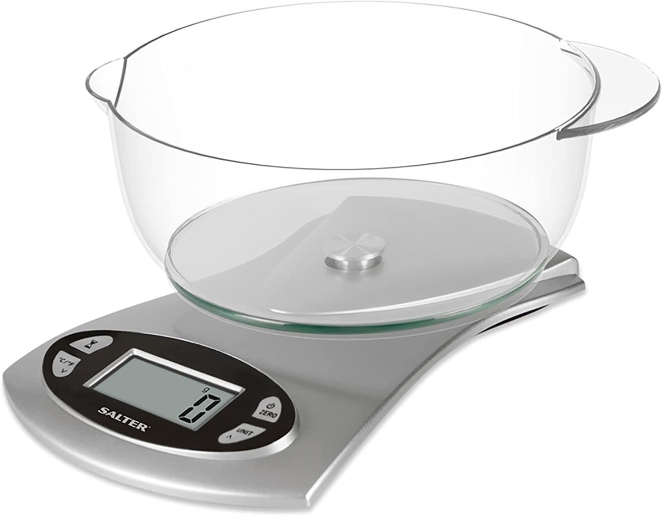 Salter 1069 SVDR 5KG Electronic Kitchen Scale - Silver цена и информация | Köögikaalud | hansapost.ee