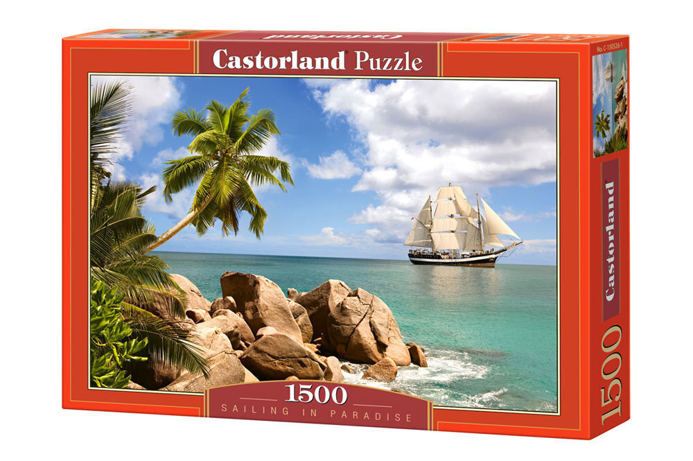 Pusle Castorland Puzzle Sailing in Paradise (Purjetamine paradiisis), 1500-osaline цена и информация | Pusled lastele ja täiskasvanutele | hansapost.ee