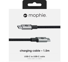 Mophie USB-C to USB-C 1.5M – Must hind ja info | Zagg Mobiiltelefonid, fotokaamerad, nutiseadmed | hansapost.ee