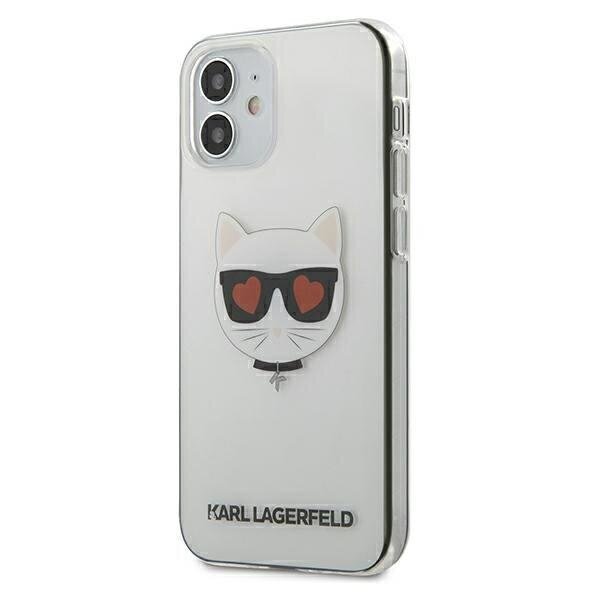 Telefoniümbris Karl Lagerfeld Choupette Head Transparent iPhone 12 Mini цена и информация | Telefonide kaitsekaaned ja -ümbrised | hansapost.ee