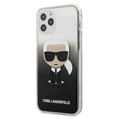 Чехол Karl Lagerfeld Iconik Gradient для iPhone 12 Pro Max (черный) цена и информация | Чехлы для телефонов | hansapost.ee