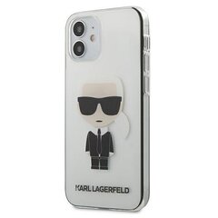 Telefoniümbris Karl Lagerfeld Ikonik Transparent iPhone 12 Mini hind ja info | Telefonide kaitsekaaned ja -ümbrised | hansapost.ee