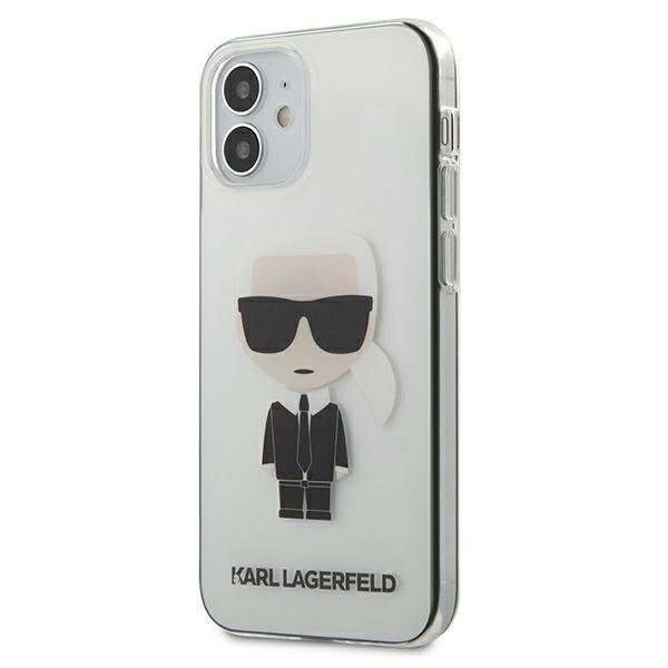Telefoniümbris Karl Lagerfeld Ikonik Transparent iPhone 12 Mini цена и информация | Telefonide kaitsekaaned ja -ümbrised | hansapost.ee