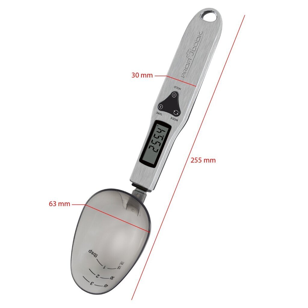 Köögikaal-lusikas ProfiCook PCLW1214 цена и информация | Köögikaalud | hansapost.ee