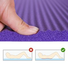 Гимнастический нескользящий коврик для тренировок, 181x63x1 см, фиолетовый (WNSP-PURP) цена и информация | Товары для йоги | hansapost.ee