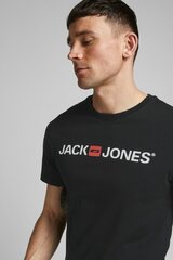 Meeste lühikeste varrukatega T-särk Jack & Jones, must 12137126 hind ja info | T-särgid meestele | hansapost.ee