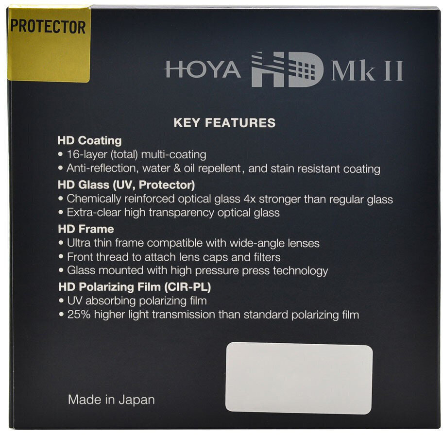 Hoya Protector HD Mk II, 58mm hind ja info | Fotoaparaatide filtrid | hansapost.ee