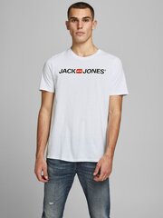 Meeste T-särk Jack & Jones 12137126*03, valge hind ja info | T-särgid meestele | hansapost.ee