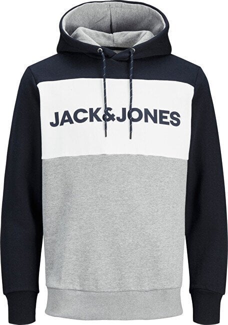 JACK & JONES meeste dressipluus 12172344*01, tumesinine/valge цена и информация | Pusad meestele | hansapost.ee