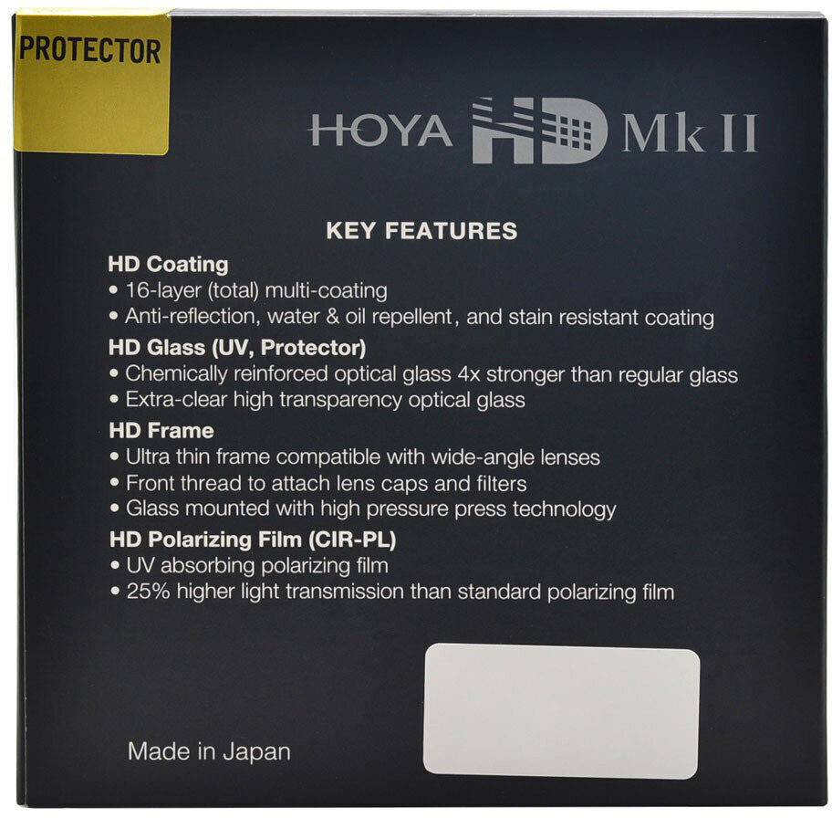 Hoya Protector HD Mk II, 77mm hind ja info | Fotoaparaatide filtrid | hansapost.ee