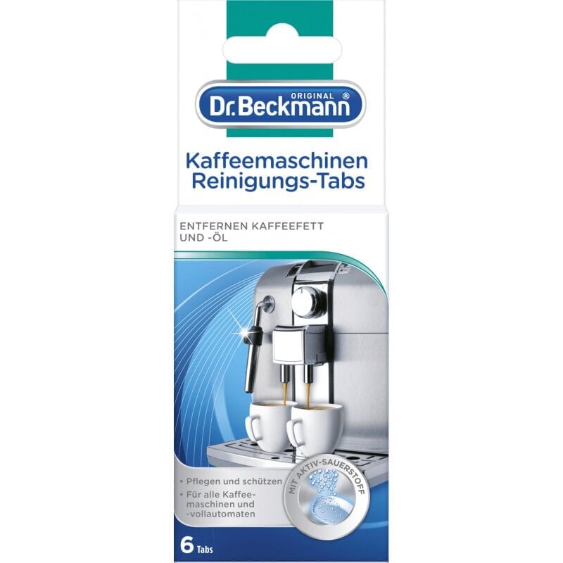 Kohvimasina puhastustabletid Dr. Beckmann 6 tk hind ja info | Puhastusvahendid | hansapost.ee