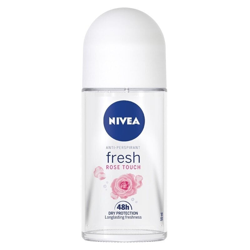 Nivea Fresh Rose Touch roll-on deodorant 50 ml hind ja info | Deodorandid | hansapost.ee