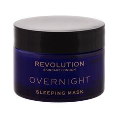 Revolution Skincare — это линия ночных продуктов, предназначенных для ухода за кожей во время сна. Все продукты этой линии упакованы в тонкую темно-синюю упаковку и пропитаны успокаивающим ароматом лаванды. Ночная маска для сна — это нежная ночная маска лавандового цвета, которая помогает разгладить и смягчить кожу в течение ночи и в то же время уравновешивает ее неровный тон. цена и информация | Маски для лица, патчи для глаз | hansapost.ee