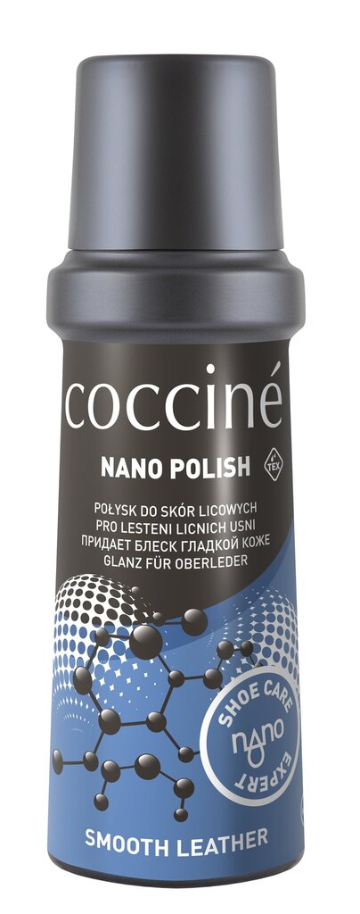 Musta värvi naha lakk käsnaga Coccine Nano, 75 ml цена и информация | Riiete ja jalanõude hooldusvahendid | hansapost.ee