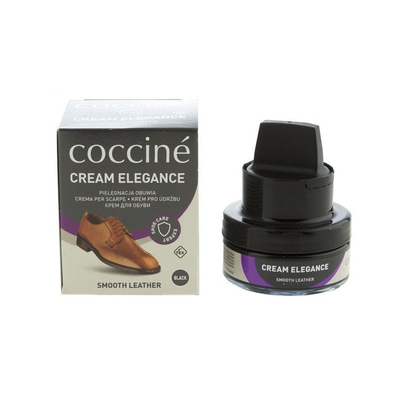 Musta värvi jalatsite õli käsnaga Coccine Nr.02 Cream Elegance, 50 ml цена и информация | Riiete ja jalanõude hooldusvahendid | hansapost.ee