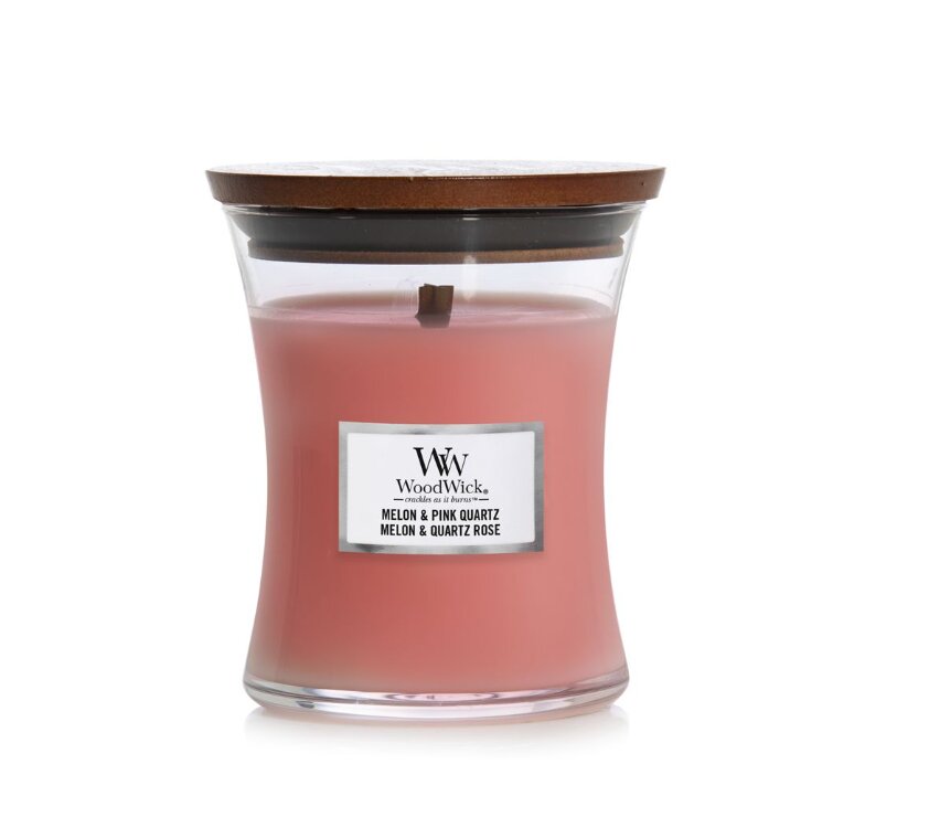 WoodWick lõhnaküünal Melon & Pink Quartz, 275 g hind ja info | Küünlad, küünlajalad | hansapost.ee