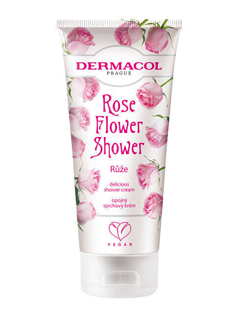 Dermacol Rose Flower Shower dušikreem 200 ml цена и информация | Dušigeelid, õlid | hansapost.ee